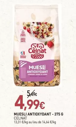 Celnat - Muesli Antioxydant offre à 4,99€ sur NaturéO