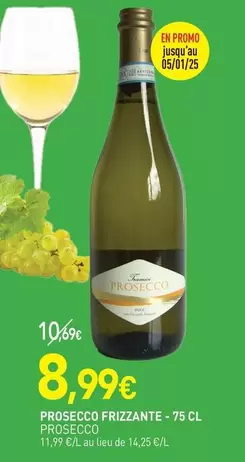 Prosecco Frizzante offre à 8,99€ sur NaturéO