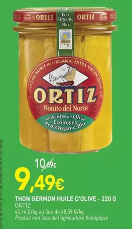 Germon - Horton Huile D'olive offre à 9,49€ sur NaturéO