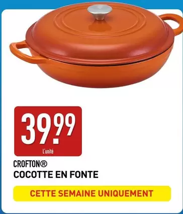 Crofton - Cocotte En Fonte offre à 39,99€ sur Aldi