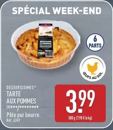 Desserissimes - Tarte Aux Pommes offre à 3,99€ sur Aldi