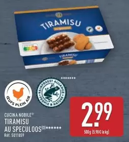 Cucina Nobile - Tiramisu Au Speculoos offre à 2,99€ sur Aldi