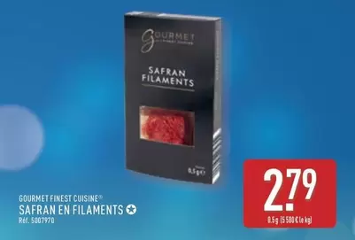 Gourmet Finest Cuisine - Safran En Filaments offre à 2,79€ sur Aldi