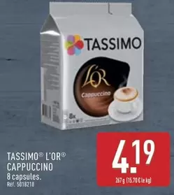 L'Or - Tassimo Capuccino offre à 4,19€ sur Aldi