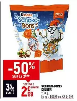 Kinder - Schoko-bons offre à 3,99€ sur Spar Supermarché