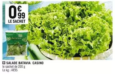 Casino - Salade Batavia offre à 0,99€ sur Spar Supermarché