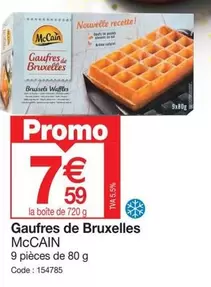 McCain - Gaufres De Bruxelles offre à 7,59€ sur Promocash