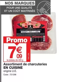 Assortiment De Charcuteries En Cuisine offre à 7,09€ sur Promocash