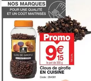 Promo - Clous De Girofle En Cuisine offre à 9,15€ sur Promocash