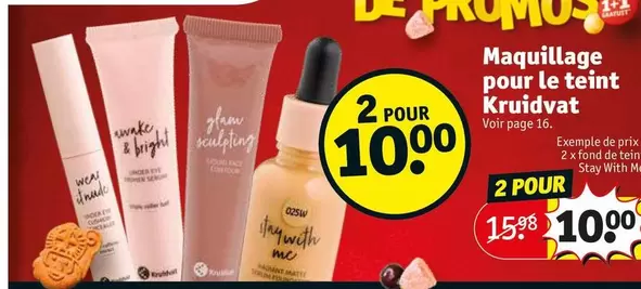 Maquillage Pour Le Teint offre à 10€ sur Kruidvat