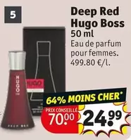 Hugo Boss - Deep Red Boss offre à 24,99€ sur Kruidvat