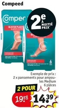 Compeed - 2 X Pansements Pour Ampou- Les Medium 6 Pièces offre à 14,39€ sur Kruidvat