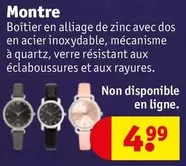 Montre offre à 4,99€ sur Kruidvat