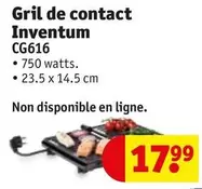 Gril De Contact Inventum Cg616 offre à 17,99€ sur Kruidvat