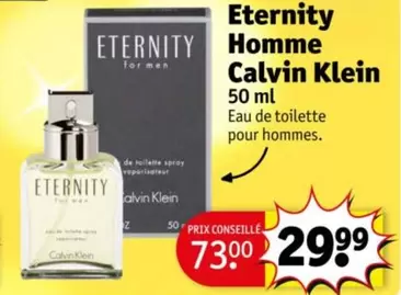 Eternity -  Homme Calvin Klein offre à 29,99€ sur Kruidvat