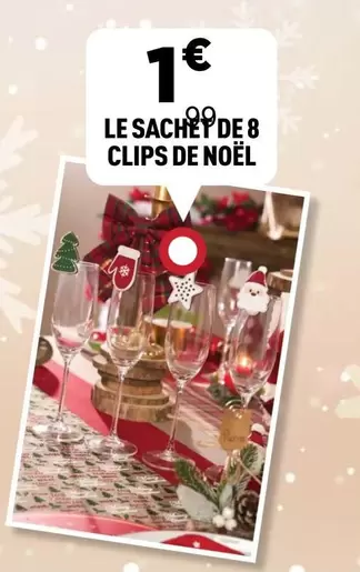 Clips De Noel offre à 1€ sur Zoé Confetti