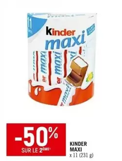 Kinder - Maxi offre sur Petit Casino