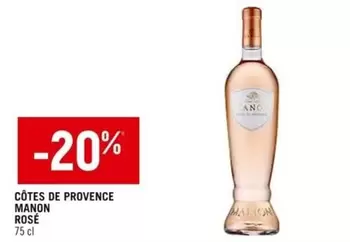 Manon -  Rosé - Côtes De Provence offre sur Petit Casino