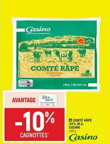 Casino - Comté Râpé offre sur Petit Casino