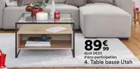 Table Basse Utah offre à 89,99€ sur BUT