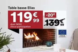 Table Basse Elias offre à 119,99€ sur BUT