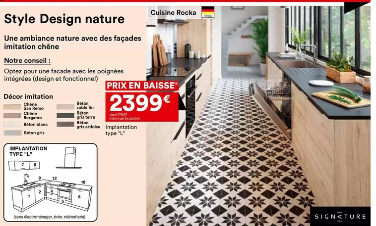 Signature - Style Design Nature offre à 2399€ sur BUT