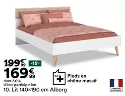 Lit 140x190 Cm Alborg offre à 169,99€ sur BUT