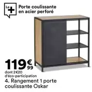 Rangement 1 Porte Coulissante Oskar offre à 119,99€ sur BUT