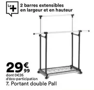 Portant Double Pall offre à 29,99€ sur BUT