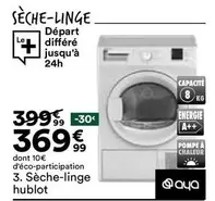 Sèche-linge Hublot offre à 369,99€ sur BUT