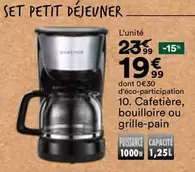 Cafetière, Bouilloire Ou Grille-pain offre à 19,99€ sur BUT