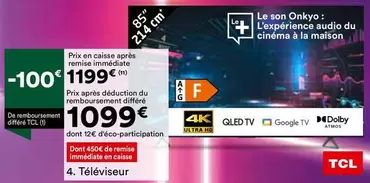 TCL - Téléviseur