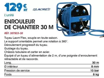 Enrouleur De Chantier 30 M offre à 129€ sur Master Pro