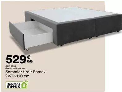 Sommier Tiroir Somax