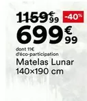 Matelas Lunar 140x190 Cm