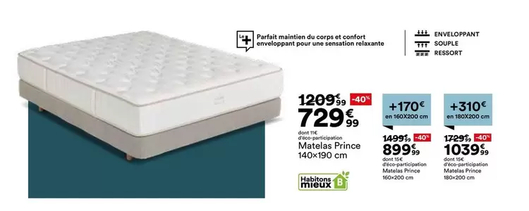 Prince - Matelas Pliance