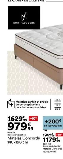 Matelas Concorde