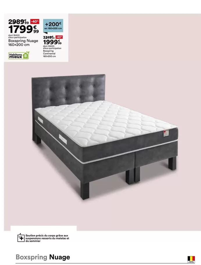 Boxspring Nuage