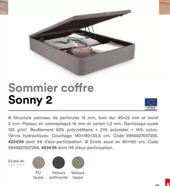 Sommier Coffre Sonny 2