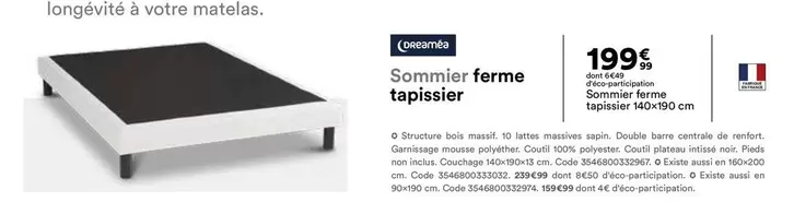 Sommier Ferme Tapissier