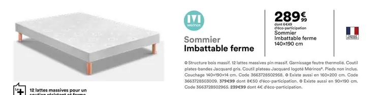 Sommier Imbatable Ferme