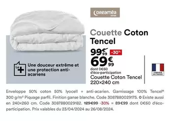 Extrême - Couette Coton Tencel