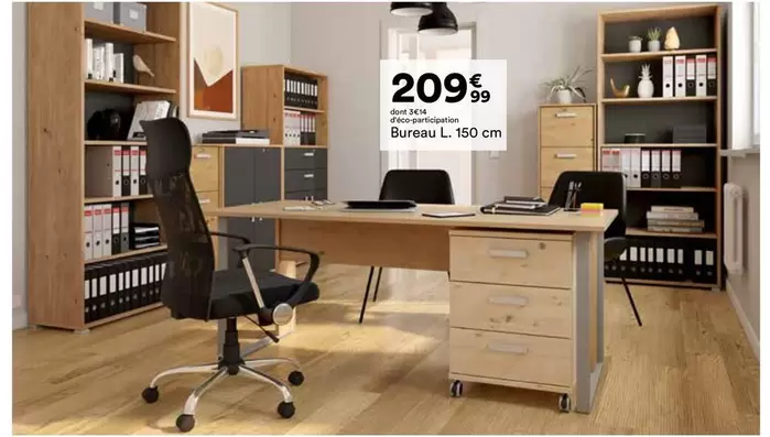 Bureau L 150 Cm