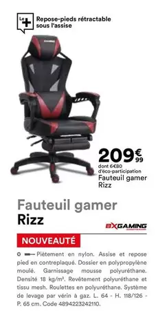 Fauteuil Gamer Rizz