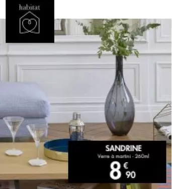 Martini - Sandrine offre à 8,9€ sur Habitat