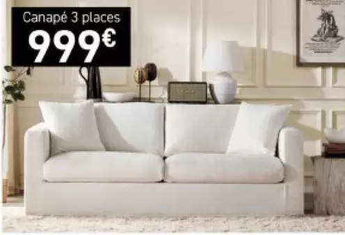 Canapé 3 Places offre à 999€ sur Habitat