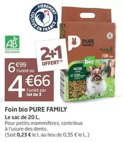 Foin Bio offre à 4,66€ sur Jardiland