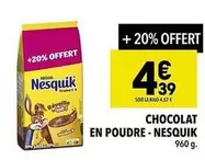 Nesquik - Chocolat En Poudre offre à 4,39€ sur Supeco