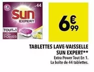 Sun - Tablettes Lave-vaisselle Expert offre à 6,99€ sur Supeco