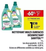 Sanytol - Nettoyant Multi-surfaces Désinfectant offre à 1,18€ sur Supeco